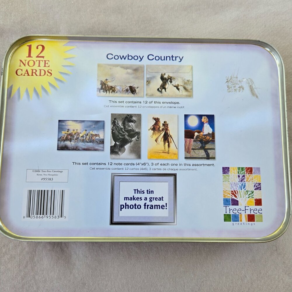 2004 Cowboy Country Note Cards & Tin - Picture 2 of 5
